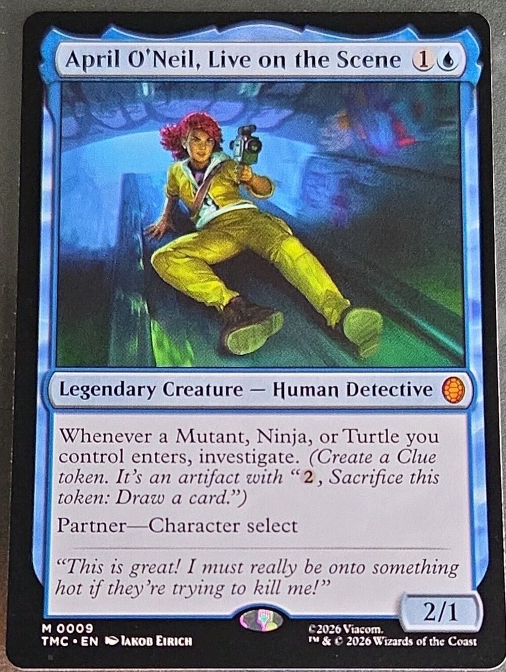 April O'Neil, Live on the Scene Commander: Teenage Mutant Ninja Turtles Regular